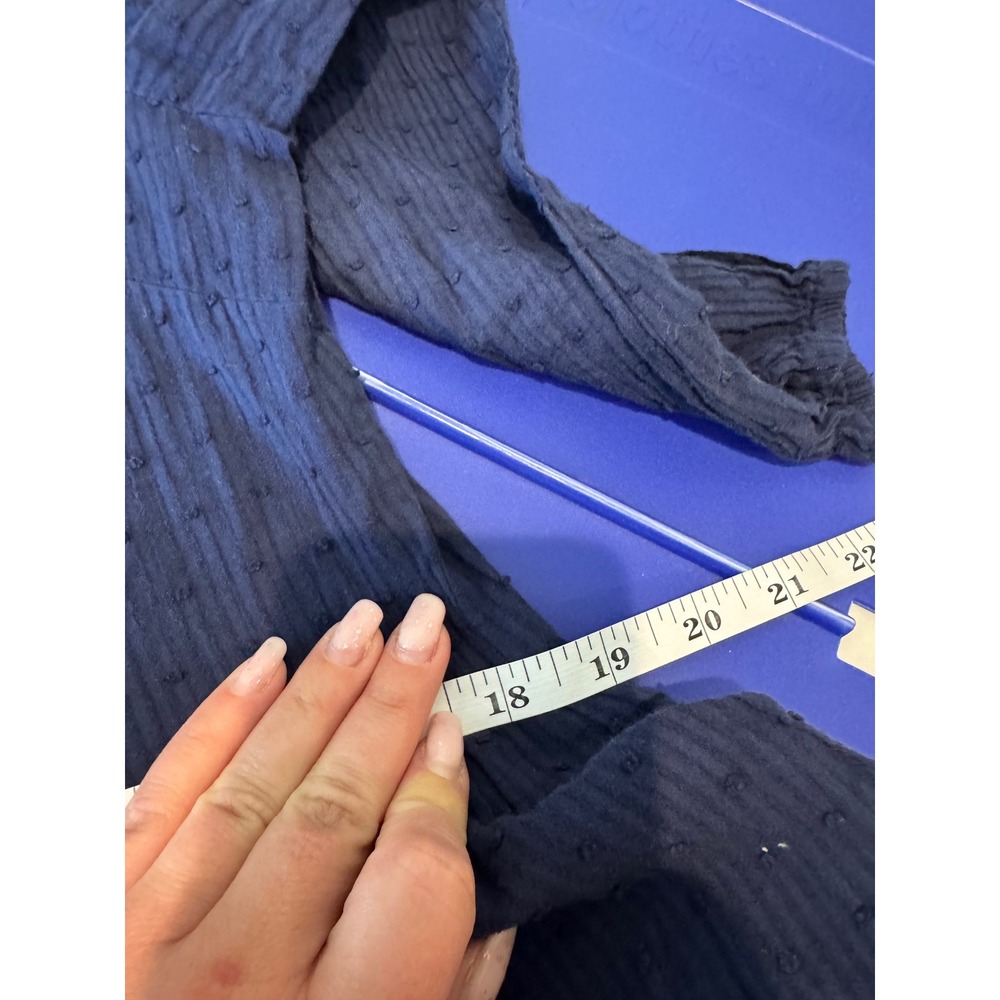 Button-Front Navy Mini Dress - Picture 6 of 11